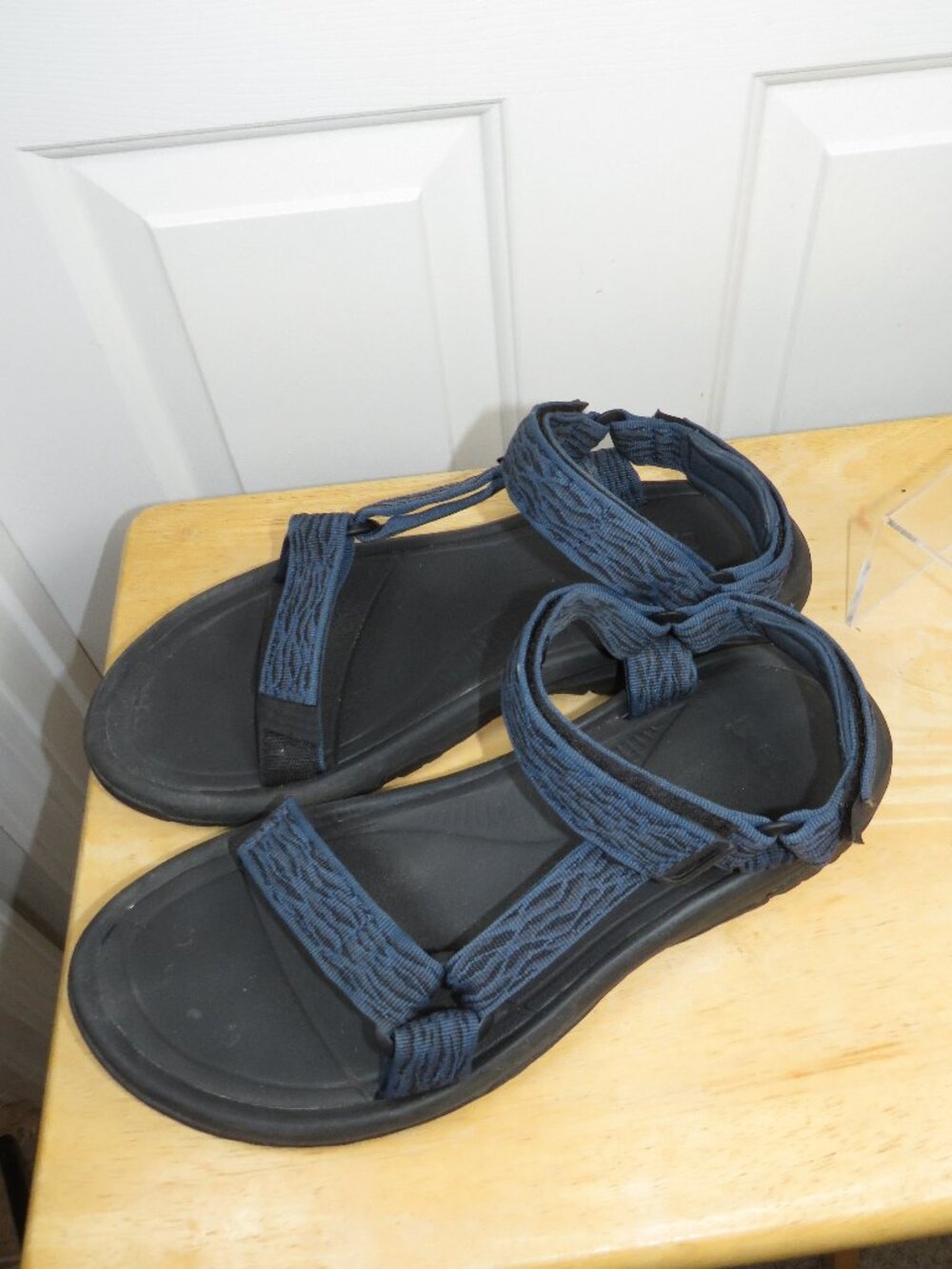 Teva Hurricane XLT2 Sport Sandals S/N 1019234 Blue/Black Geo Print Mens Size 12 - Picture 4 of 8